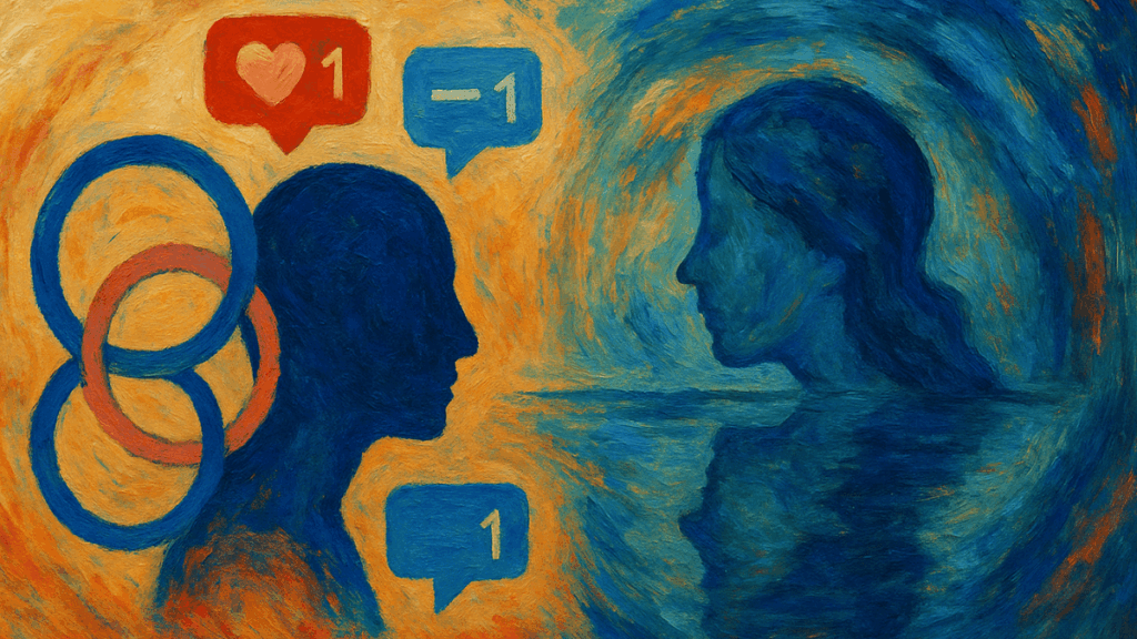 A validação social, entendida como o reconhecimento e aprovação por parte do outro, assume papel central na construção da identidade contemporânea. Sob a ótica da Psicologia Analítica de Carl Gustav Jung, tal fenômeno revela uma dimensão simbólica: a relação entre a persona — a máscara social que permite o vínculo com o externo — e o self, princípio organizador e orientador da totalidade psíquica. Este artigo discute como a busca por validação social reflete um anseio arquetípico de pertencimento e como, em tempos digitais, essa relação pode tanto favorecer o processo de individuação quanto aprisionar o sujeito na imagem social de si.