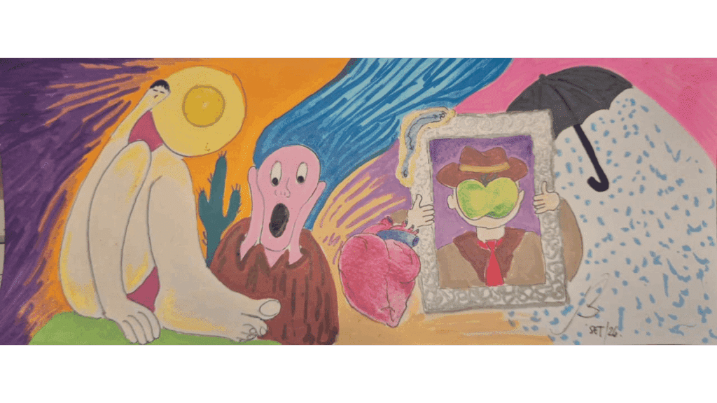 Arte simbólica e arte visionária Este artigo discute a concepção junguiana da arte visionária como expressão simbólica de conteúdos oriundos do inconsciente coletivo. Analisa-se a função compensatória da criação artística diante das unilateralidades do espírito do tempo e a atuação do artista como mediador entre a psique coletiva e a consciência histórica, coletiva e cultural. Nessa perspectiva, o artista visionário assume uma função de psicopompo, conferindo forma e linguagem a conteúdos ainda não assimilados pela consciência. A arte se configura, assim, como modalidade de comunicação simbólica capaz de produzir novos sentidos e ampliar as possibilidades de compreensão individual e coletiva.